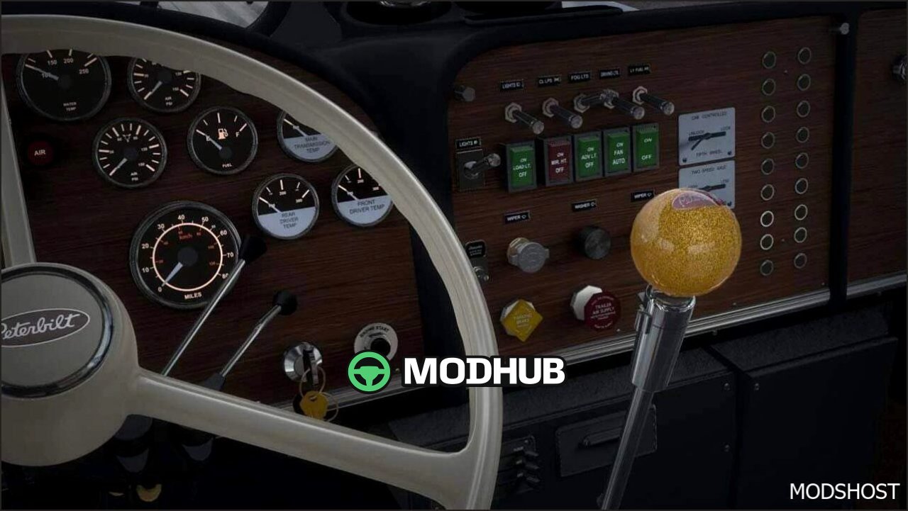 Leistungsstarker Peterbilt 359 FLX 1.58 für American Truck Simulator