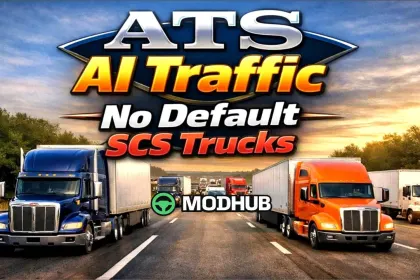 AI Трафік: Без стандартних вантажівок SCS - Мод для ATS