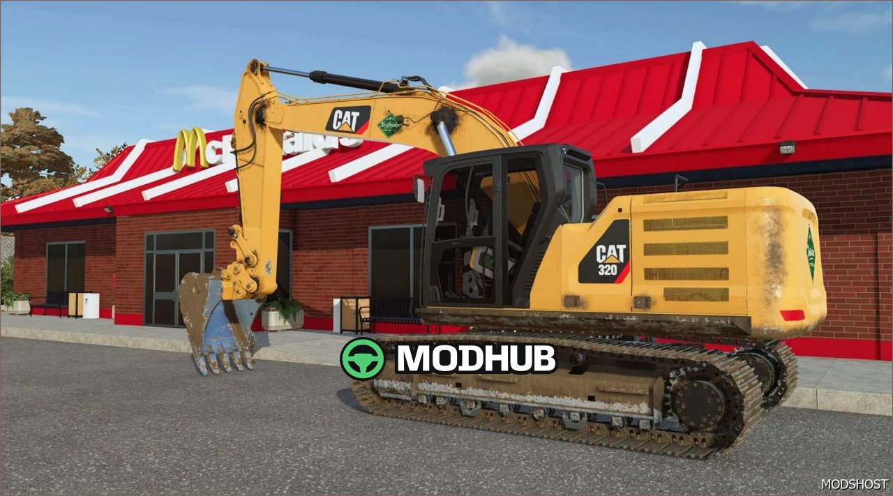 CAT 320 / 323 Next GEN FS22 Wózek Widłowy Mod