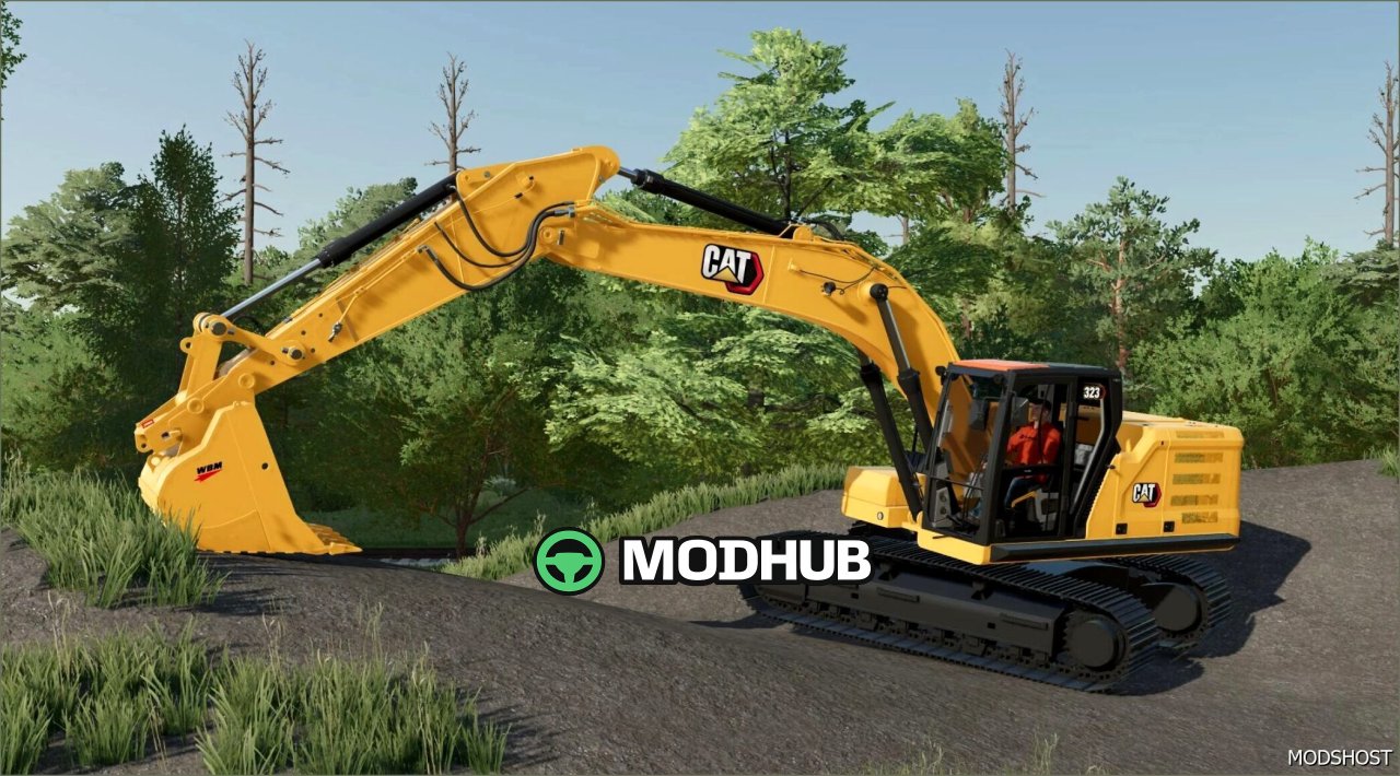 CAT 320 / 323 Next GEN FS22 Forklift Mod
