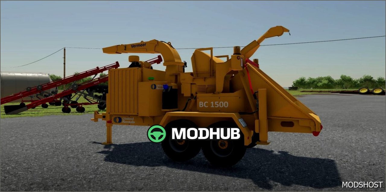 United Rental Vermeer BC 1500 Chipper - Powerful and Stylish