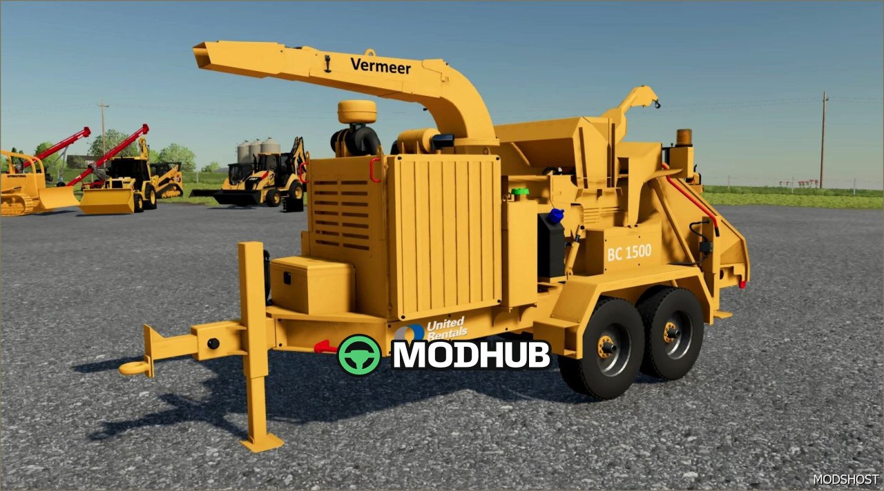 United Rental Vermeer BC 1500 Häcksler - Leistungsstark und Stilvoll