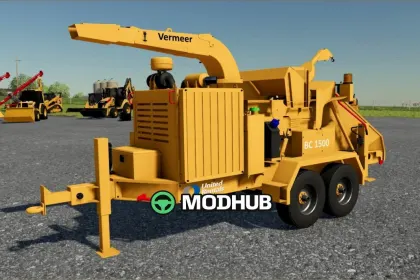 Чипер Vermeer BC 1500 з логотипом United Rental - потужний та стильний