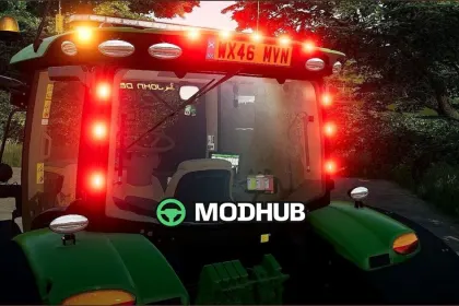 Traktor John Deere 6R 175 215: Potężny i Stylowy Mod