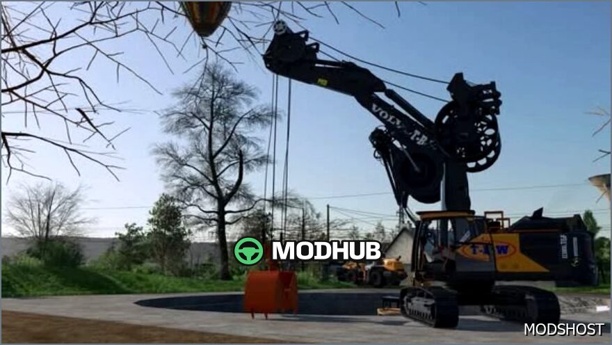 Imponujący mod wózka widłowego Volvo Ec380eltgp do Farming Simulator 22