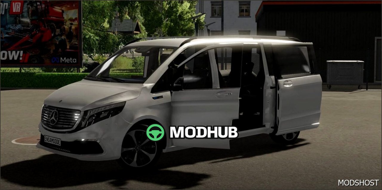 Stylischer elektrischer Mercedes Benz EQV 300 2020 Fahrzeug Mod