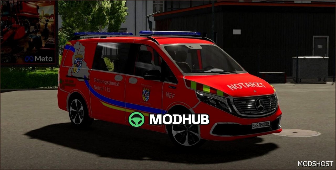 Stylischer elektrischer Mercedes Benz EQV 300 2020 Fahrzeug Mod