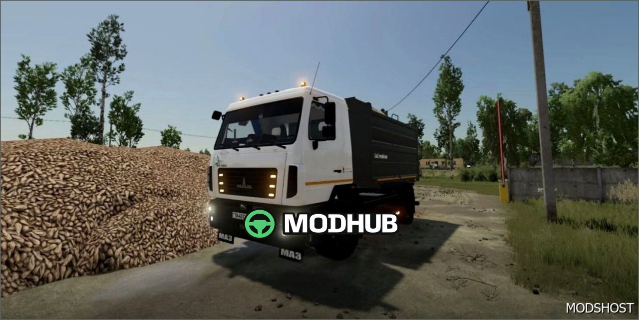 МАЗ 555026 V1.1 - Потужний вантажівка для Farming Simulator 22