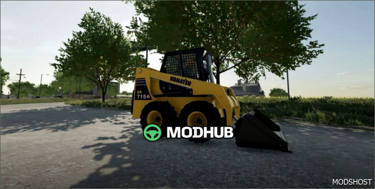 Вражаючий Komatsu SK715 8: Мод навантажувача FS22
