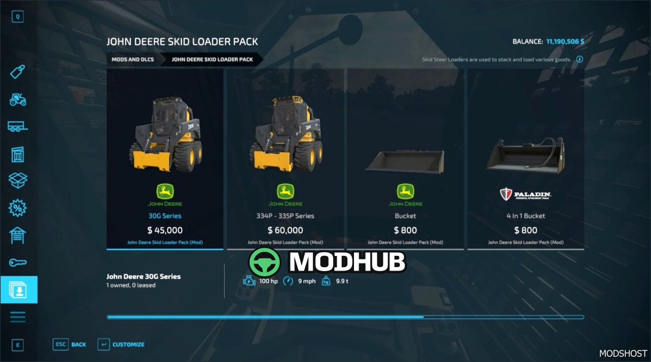 Виправлений пак John Deere Skid Steer FS22 - надійний та ефективний