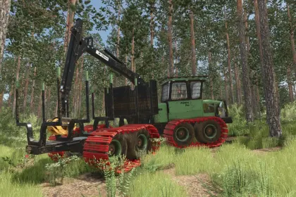 Efficient Log Trailer Lizard F28X for Farming Simulator 25 — 3