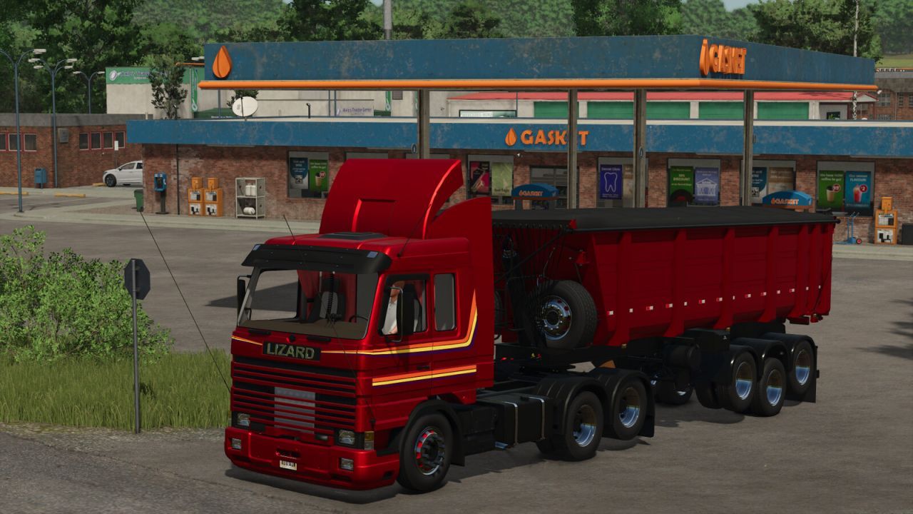 Effizienter Halbanhänger Lizard ROSTT45 für Farming Simulator 25