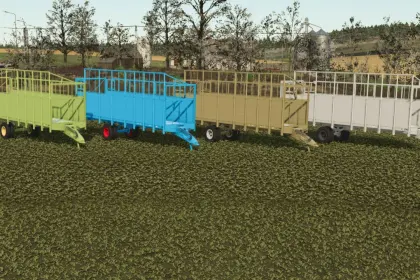 Efficient Trailer HTS 5004-2 for Loading Large Volumes in Farming Simulator 25