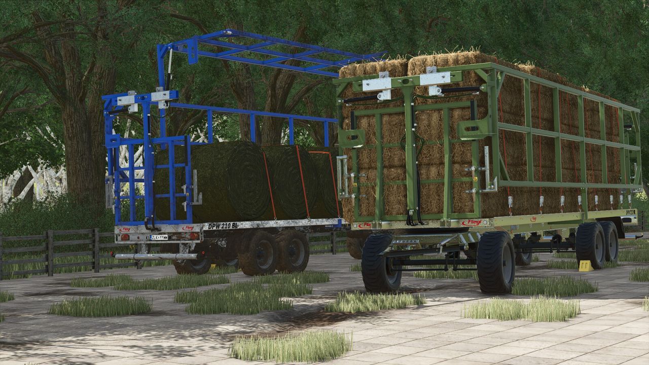Effizienter Anhänger Fliegl DPW210 für Farming Simulator 25