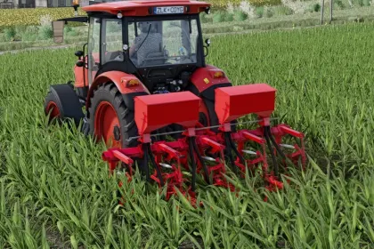 Efficient TIM Weeder 4 Row Mod for Farming Simulator 25 — 2