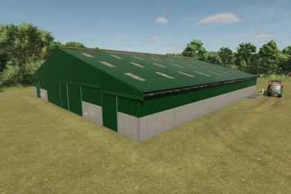 Ефективний Двосторонній Коровник Eight Bay для Farming Simulator 25 — 3