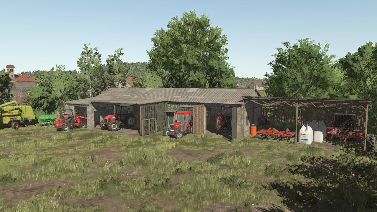 Effektives Gebäude mit Sarkophag für Farming Simulator 25