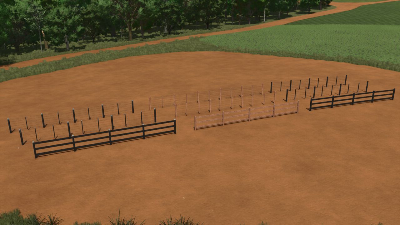 Ефектний Мод на Дерев'яні Забори Farm Fences Pack Br для Вашої Ферми