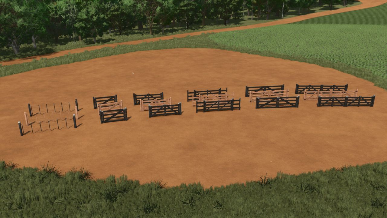 Ефектний Мод на Дерев'яні Забори Farm Fences Pack Br для Вашої Ферми