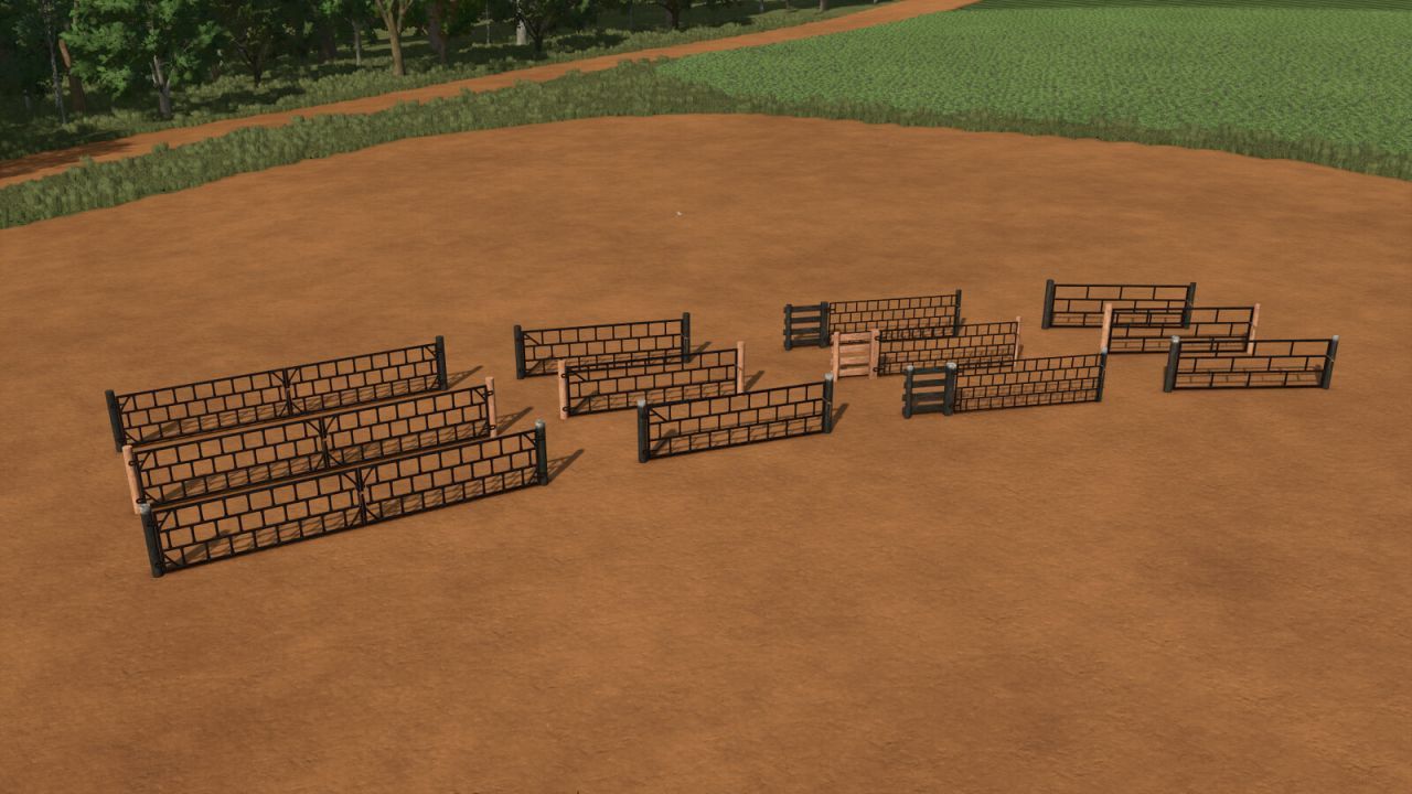 Ефектний Мод на Дерев'яні Забори Farm Fences Pack Br для Вашої Ферми