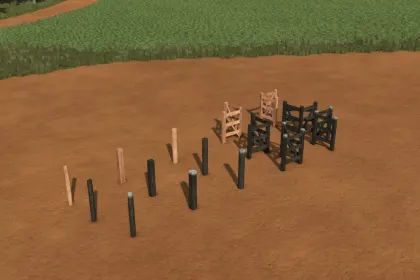 Ефектний Мод на Дерев'яні Забори Farm Fences Pack Br для Вашої Ферми — 4