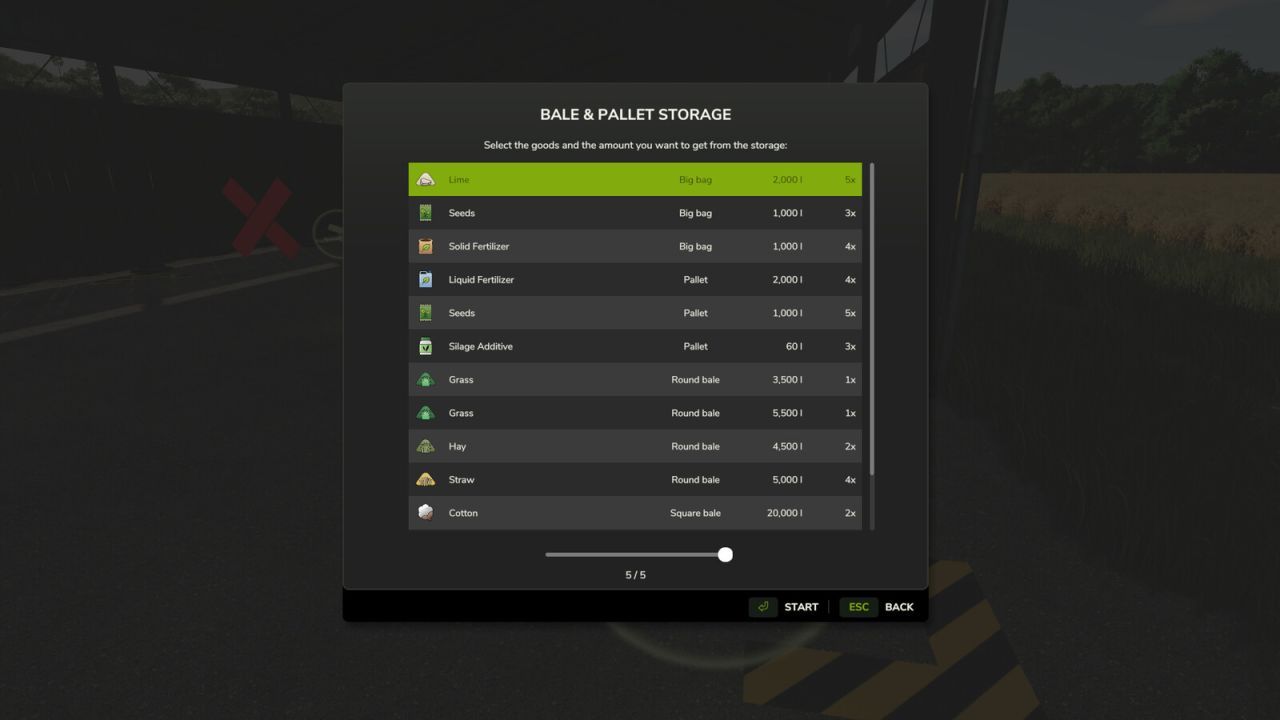 Ефективний Мод на Storage Dialog Plus для Farming Simulator 25