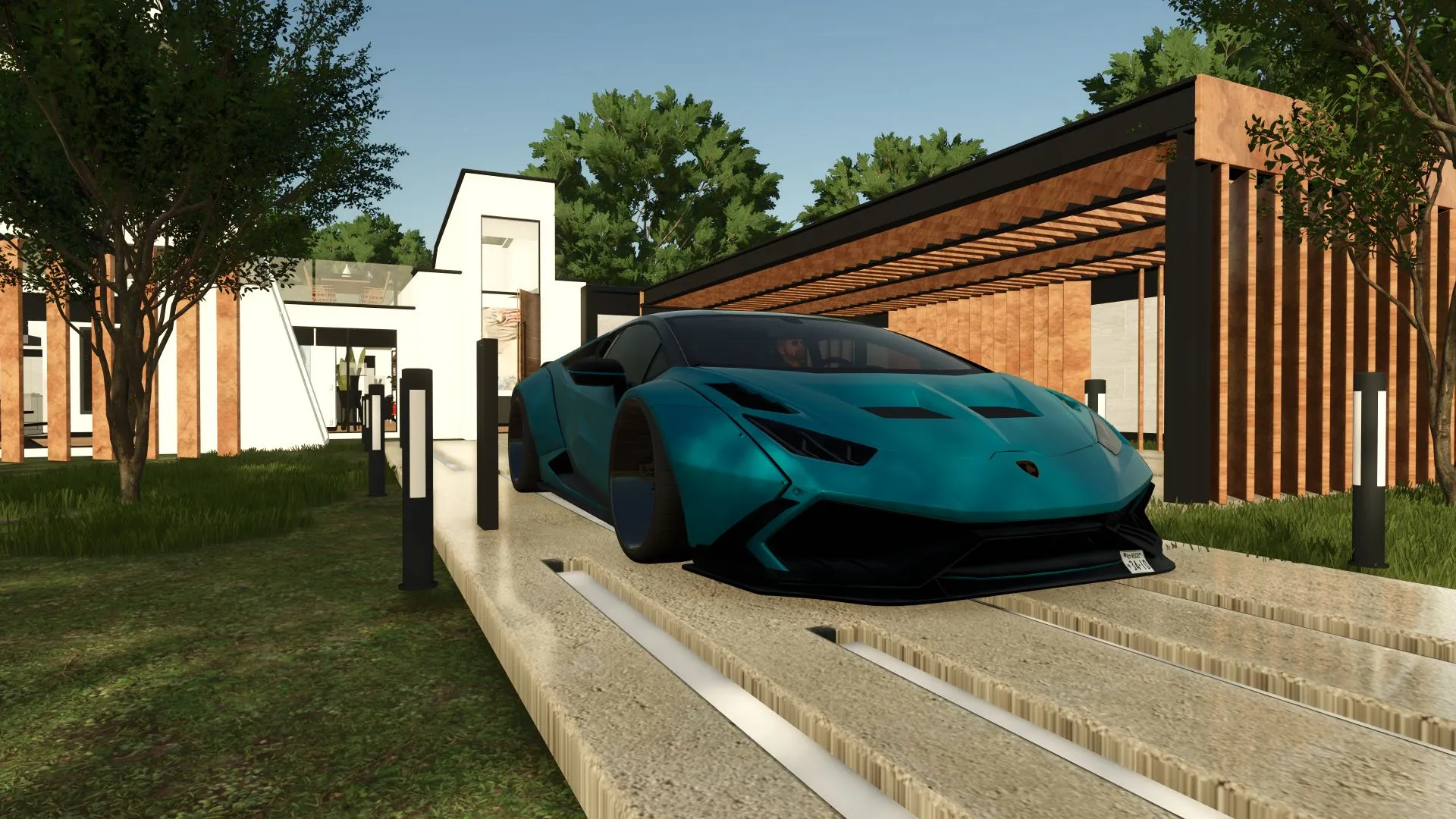 Мод на Lamborghini Huracán для Farming Simulator 25
