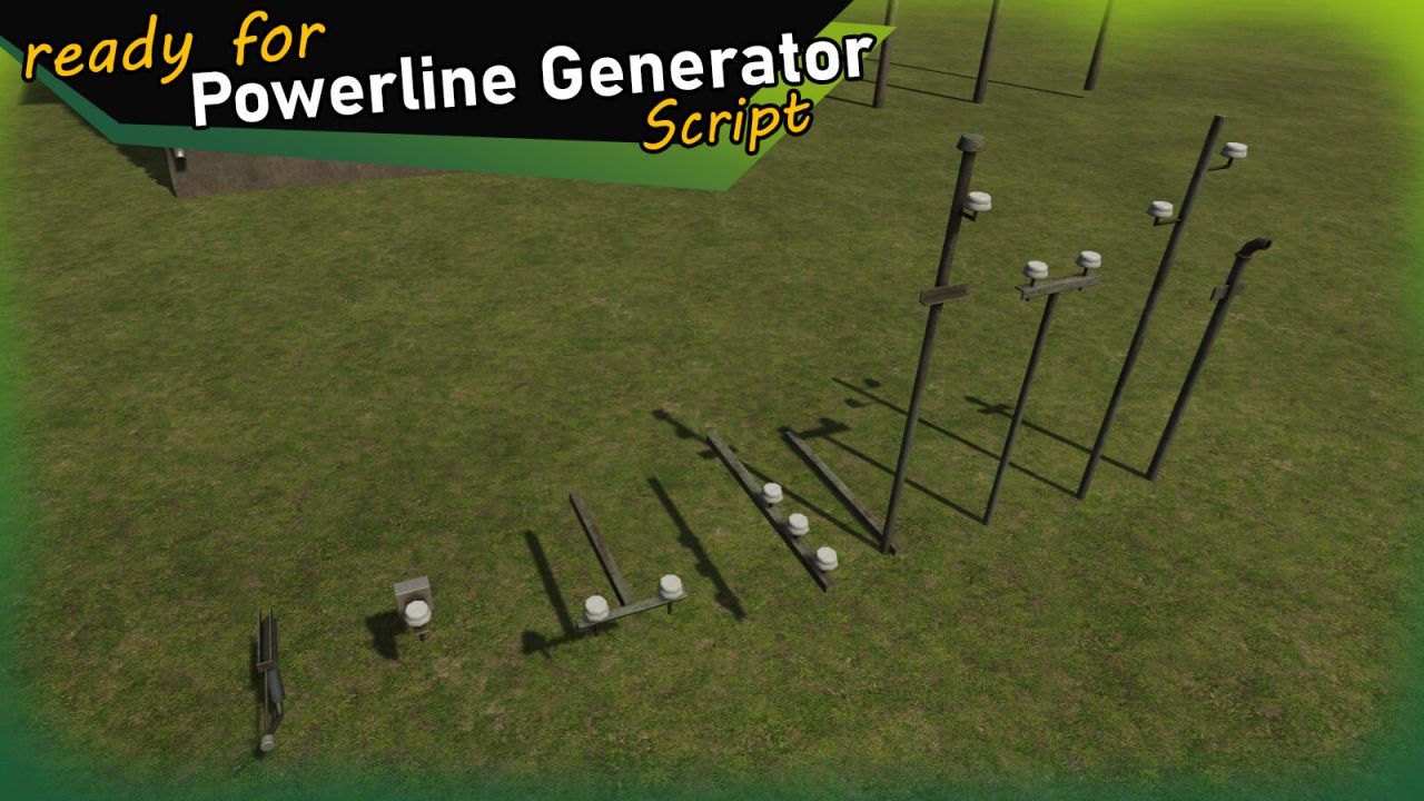 Ефективний Мод PowerPole Set (Prefab) для Farming Simulator 25