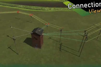 Ефективний Мод GE10 Script - Генератор Ліній Електропостачання для Farming Simulator 25 — 3