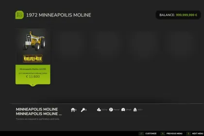 Ефективний Трактор Minneapolis Moline G1355 для Farming Simulator 25 — 3