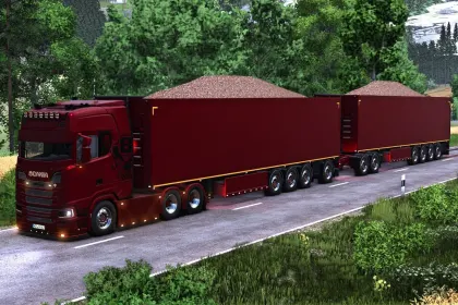 Efficient STAS Walking Floor Trailer for Farming Simulator 25