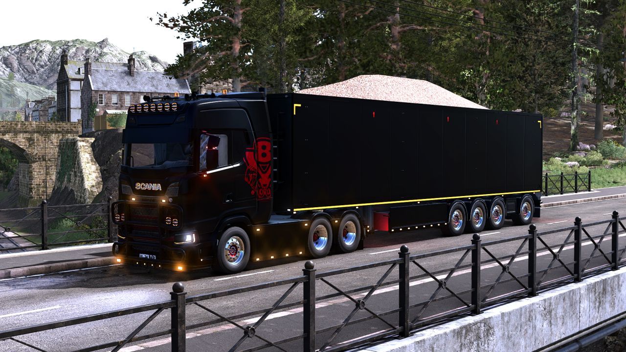 Effizienter STAS Walking Floor Anhänger für Farming Simulator 25