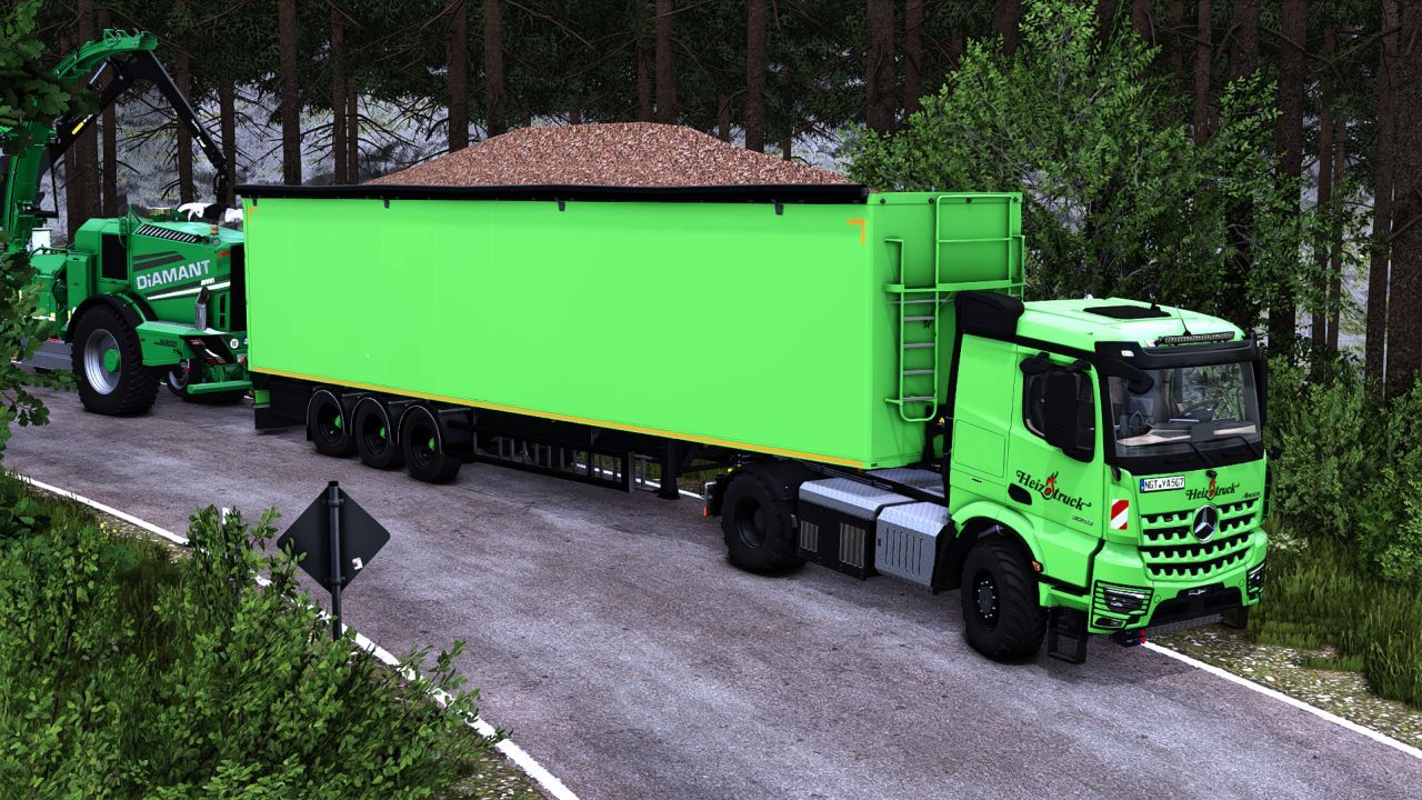 Effizienter STAS Walking Floor Anhänger für Farming Simulator 25