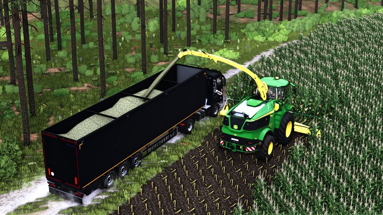 Effizienter STAS Walking Floor Anhänger für Farming Simulator 25