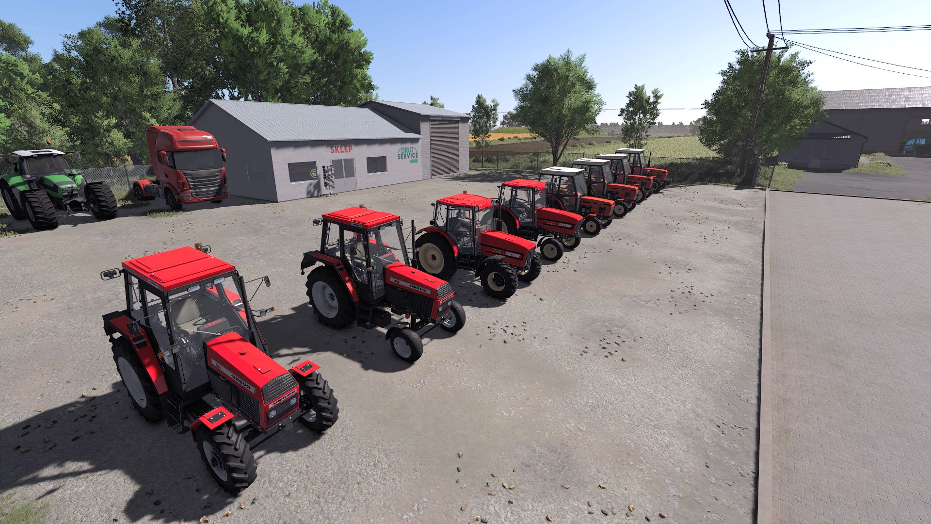 Pak polskich traktorów i sprzętu montowanego do Farming Simulator 25