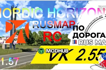 Promods 2.80 Nordic Horizons – Rusmap RC (VK) Stunning Mod