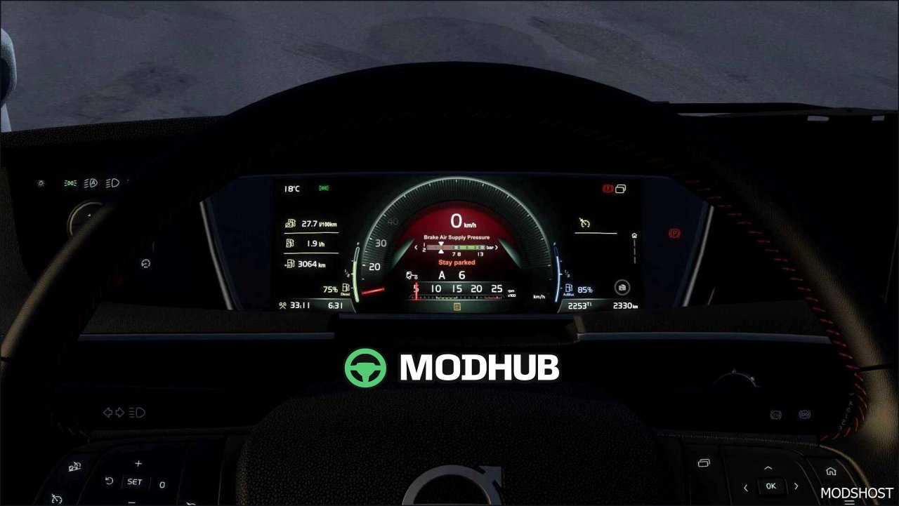 Volvo FH5 Improved Dashboard 1.58 - sleek and functional