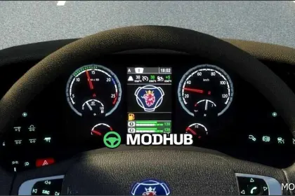 Покращена панель приладів Scania R 2009 та Streamline 1.58 - вражаюча!