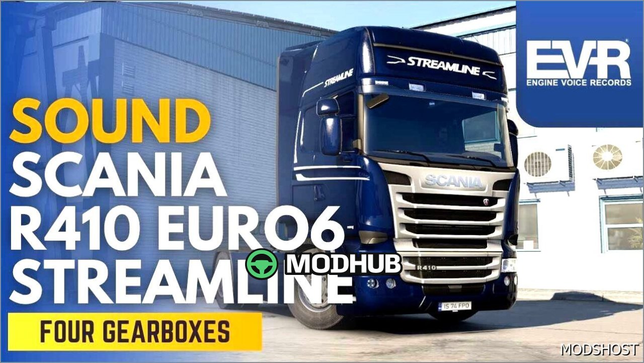 Realistic Sound Scania R410 DC13.115 Euro6 V1.26.1