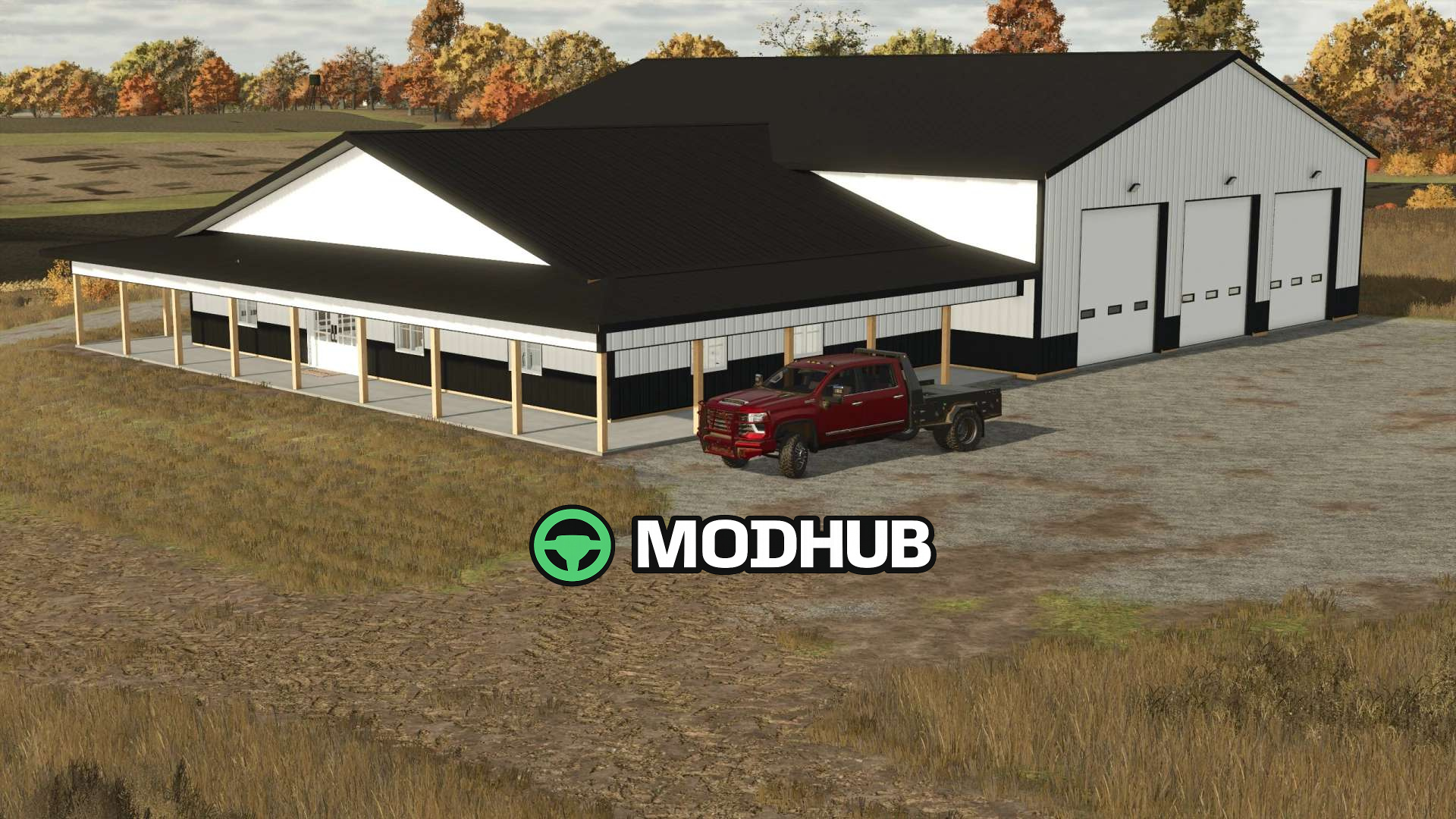 Mod na Budynki (fermhauzy) Barndominium Shed v1000 dla Farming Simulator 25