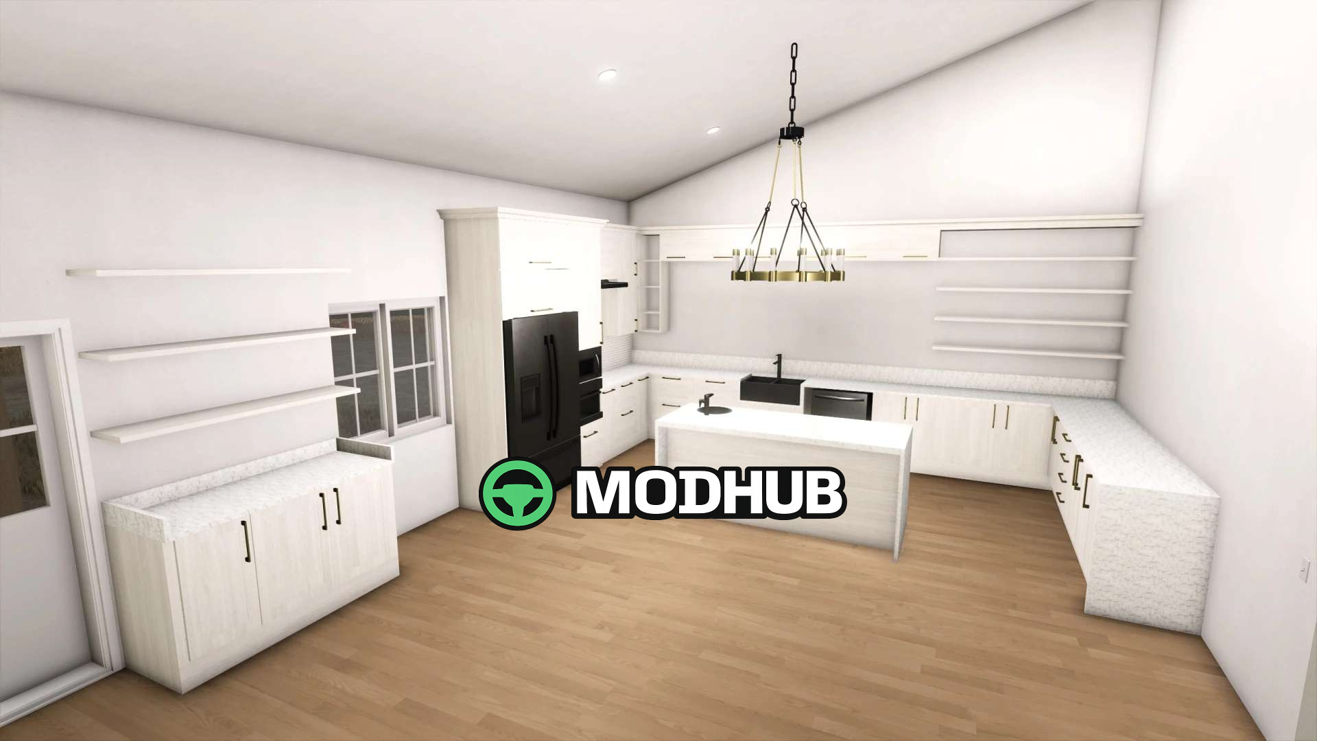 Мод на Будинки (фермхауси) Barndominium Shed v1.0.0.0 для Фермер Симулятор 25