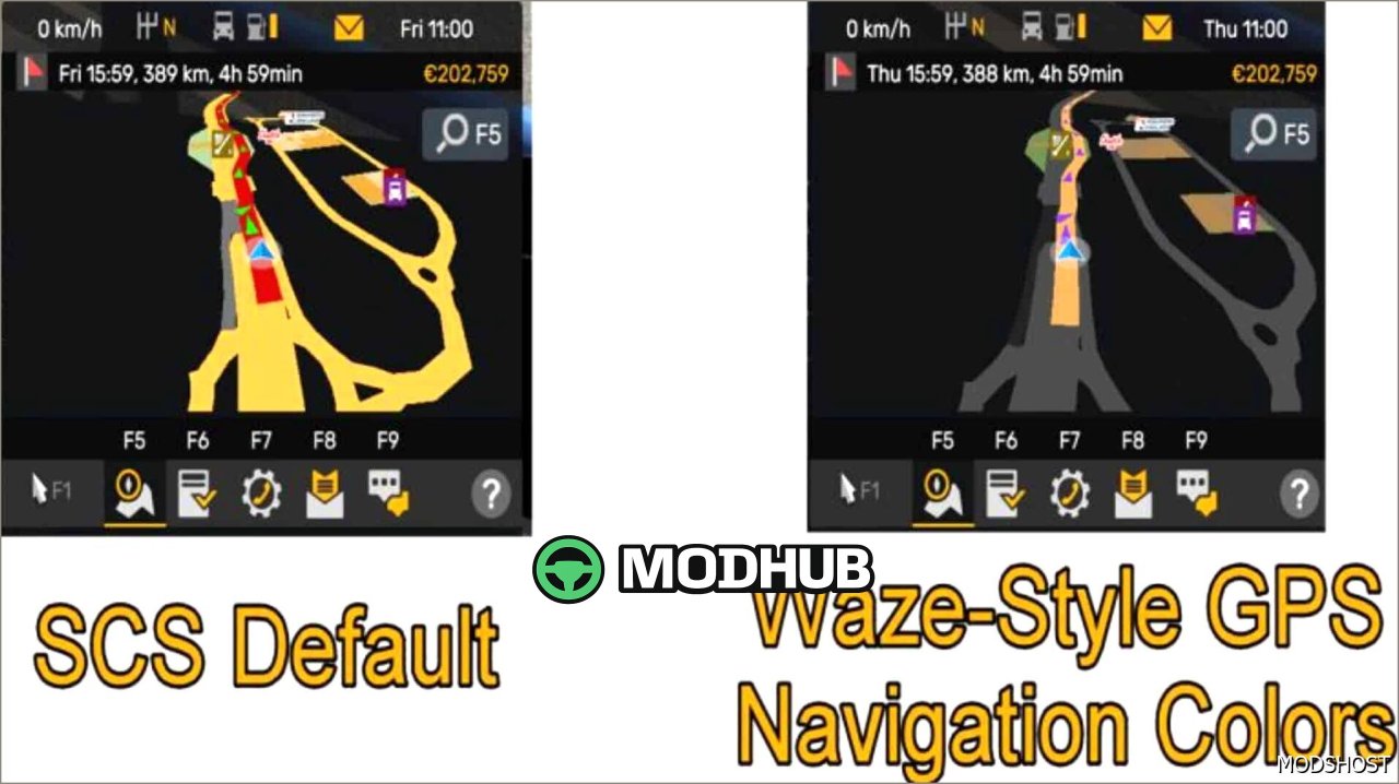 Waze Style GPS Navigation – Sleek Dark Mode V2.1