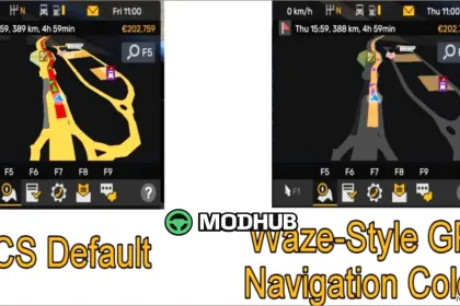 Waze Style GPS Navigation – Sleek Dark Mode V2.1