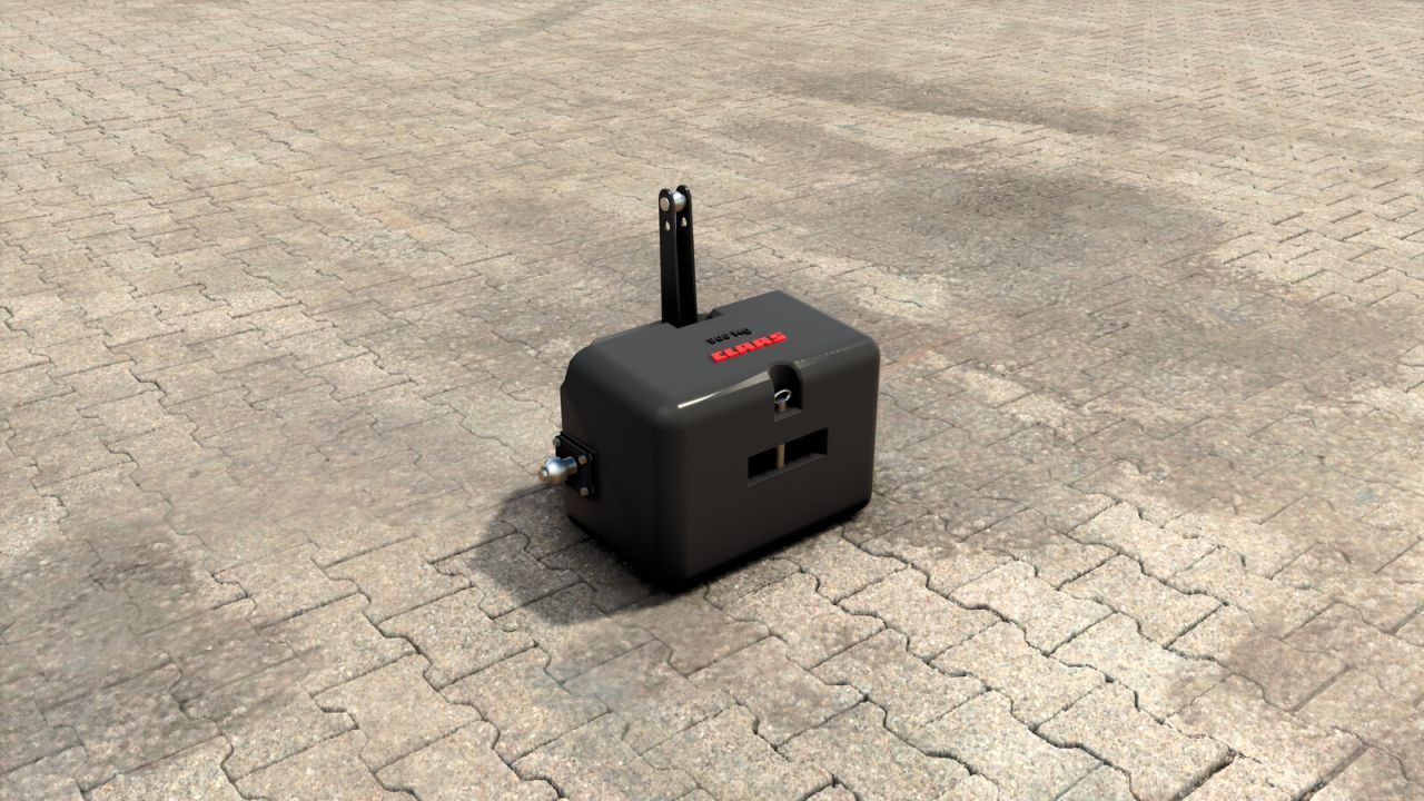 Efektywny Mod CLAAS 900kg do Farming Simulator 25 z Zintegrowanym Przyczepą