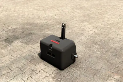 Efektywny Mod CLAAS 900kg do Farming Simulator 25 z Zintegrowanym Przyczepą — 3