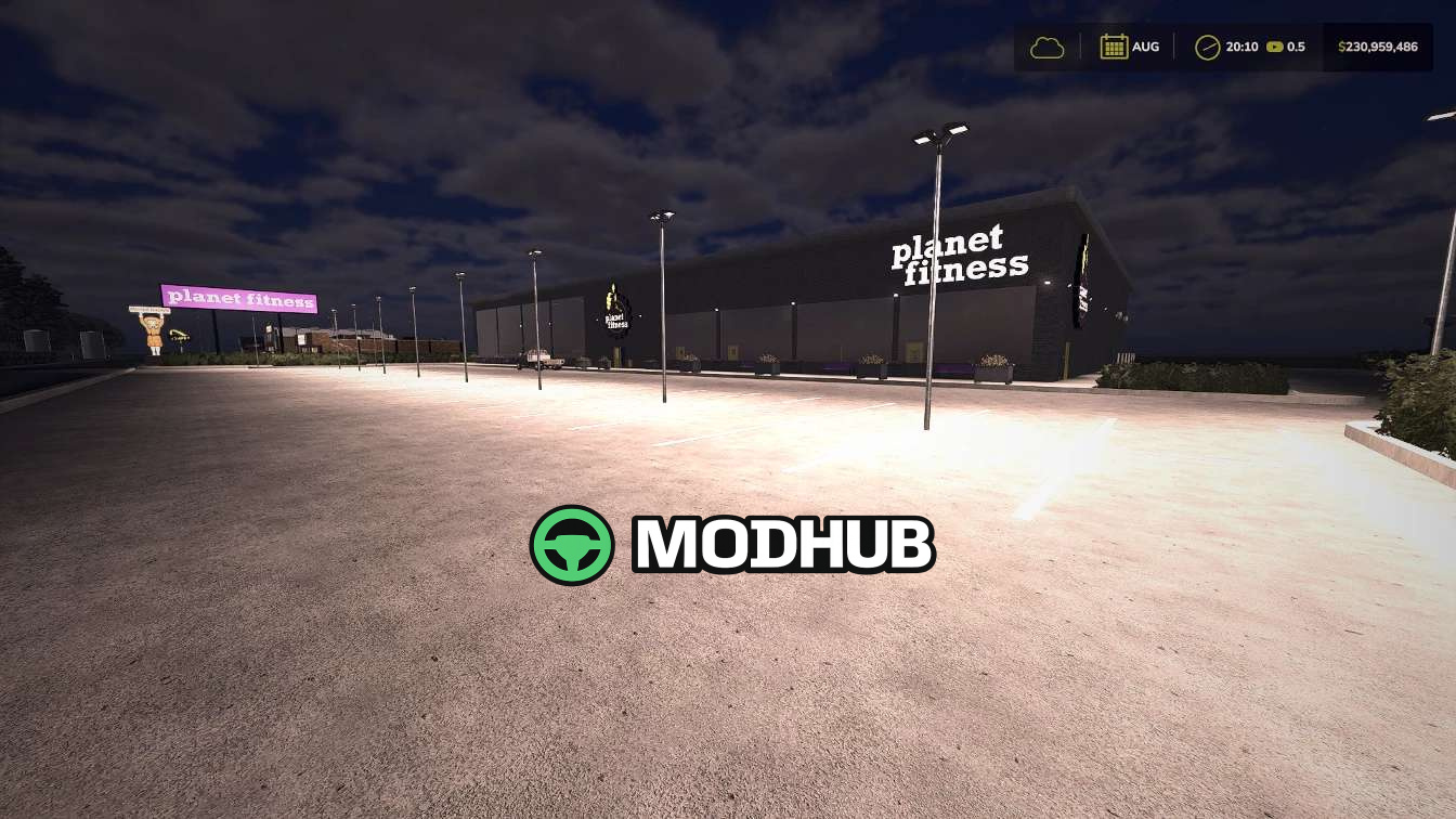 Мод на Декорації Planet Fitness v1.0.0.0 для Фермер Симулятор 25