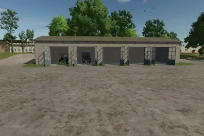 Efficient Concrete Garage for Farming Simulator 25 — 2