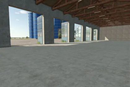 Efficient Concrete Garage for Farming Simulator 25 — 3