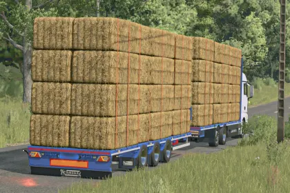 Effektiver Camara Straw Transport Trailer für Farming Simulator 25 — 2