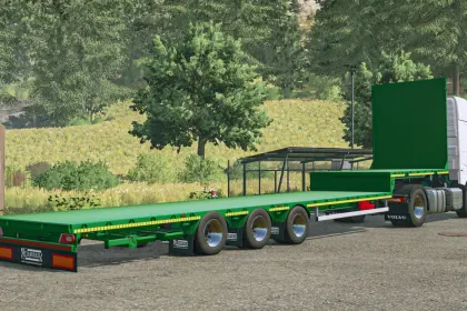 Efficient Camara Straw Bale Semi-Trailer for Straw Transport